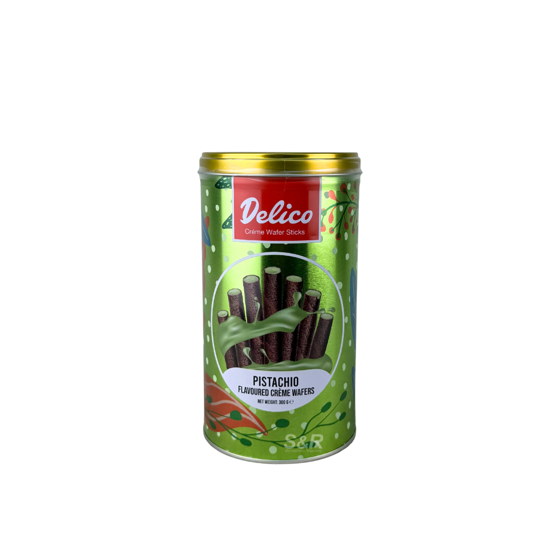 Delico Pistachio Créme Wafer Sticks 300g